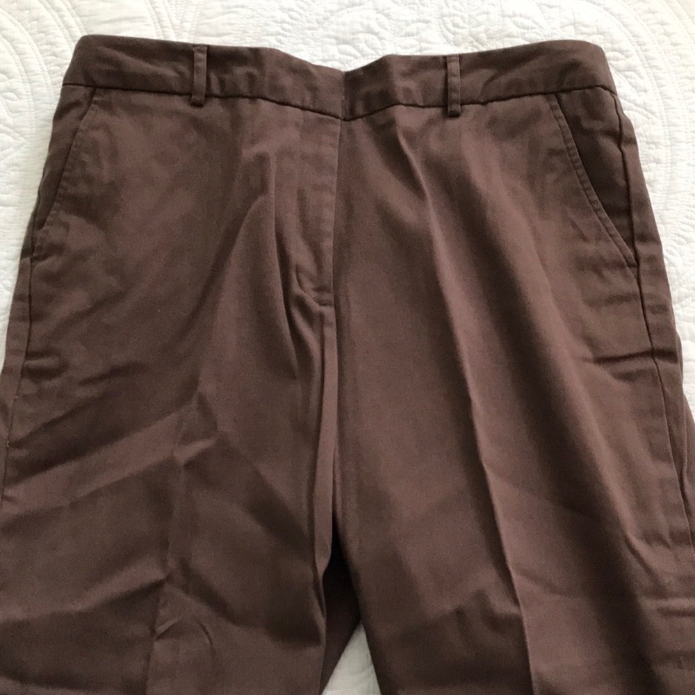 Counterparts Capri pants. Women’s brown, size 14.